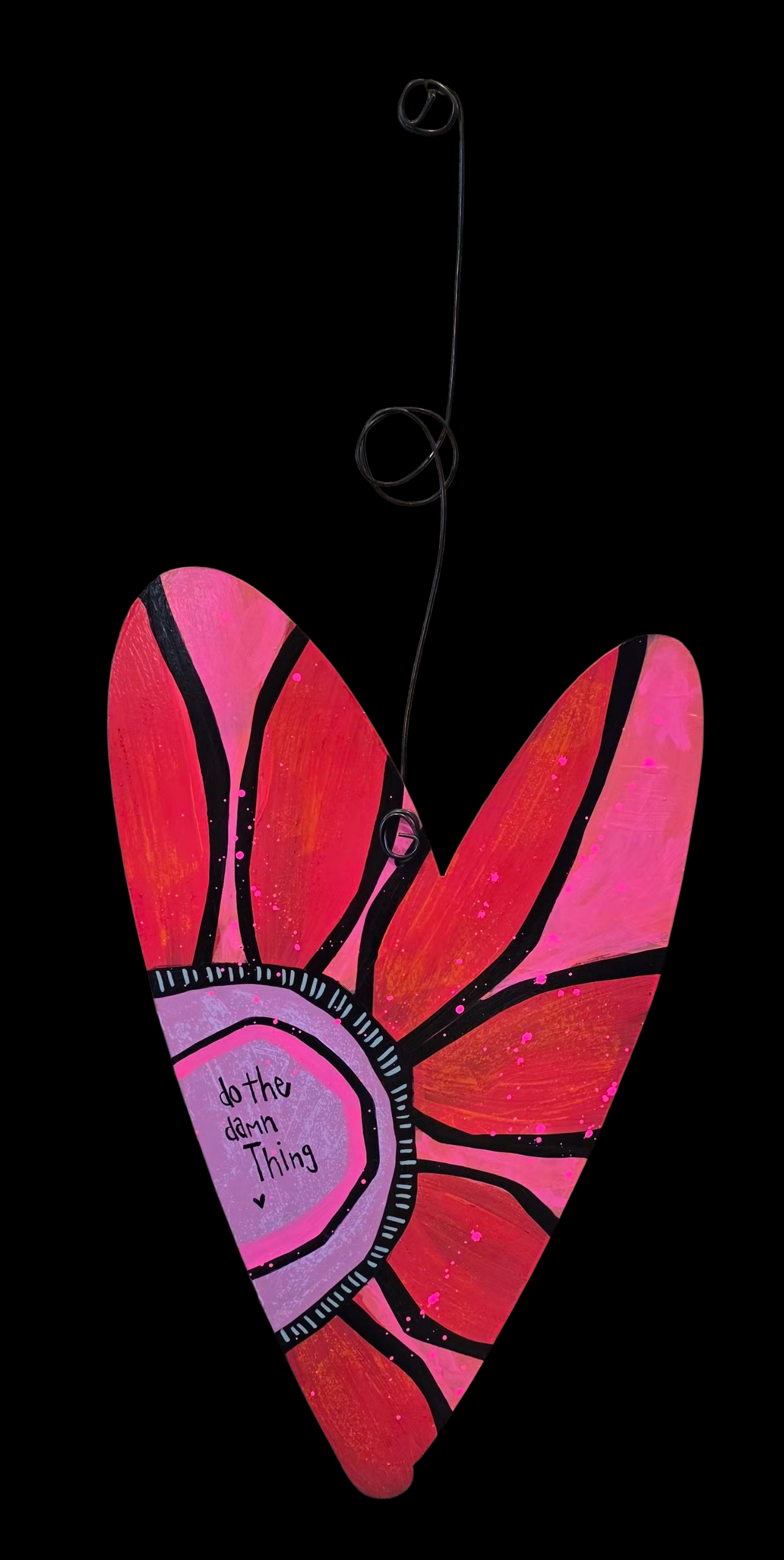 heart | one of a kind | 17"x10" | hha vibes