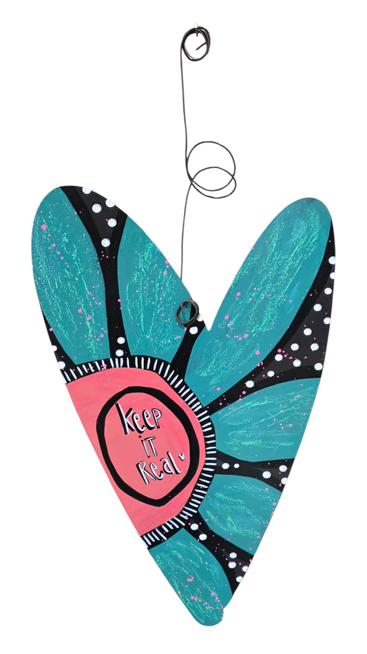 heart | one of a kind | 17"x10" | hha vibes