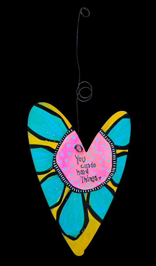 heart | one of a kind | 17"x10" | hha vibes