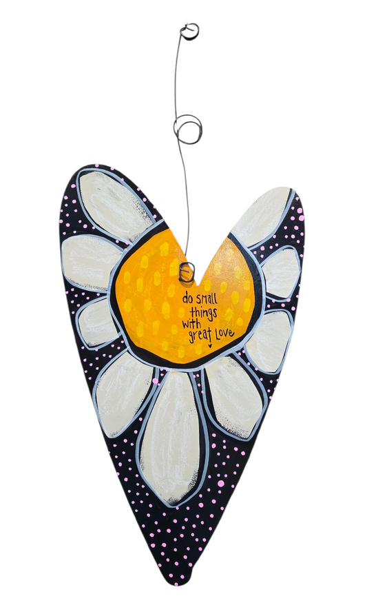 heart | one of a kind | 17"x10" | hha vibes