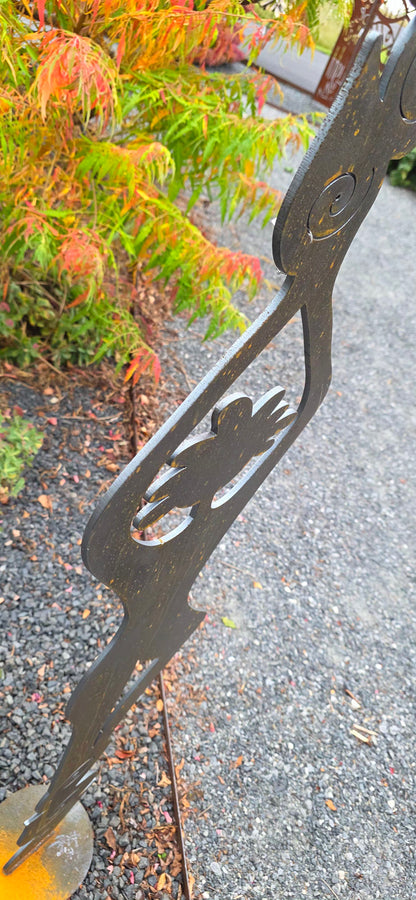 tree pose | 1/4" steel | created by HHA | ready for pick up!