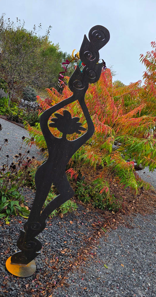 tree pose | 1/4" steel | created by HHA | ready for pick up!