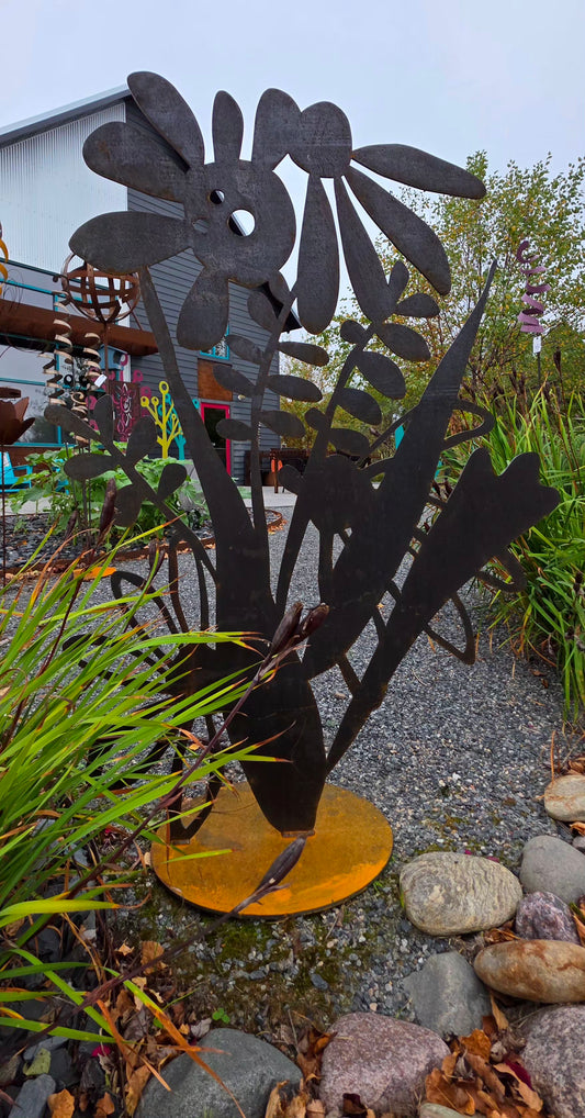 wildflowers | 1/4" steel | created by HHA | ready for pick up!