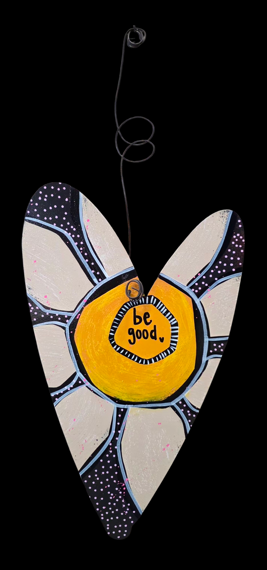 heart | one of a kind | 17"x10" | hha vibes