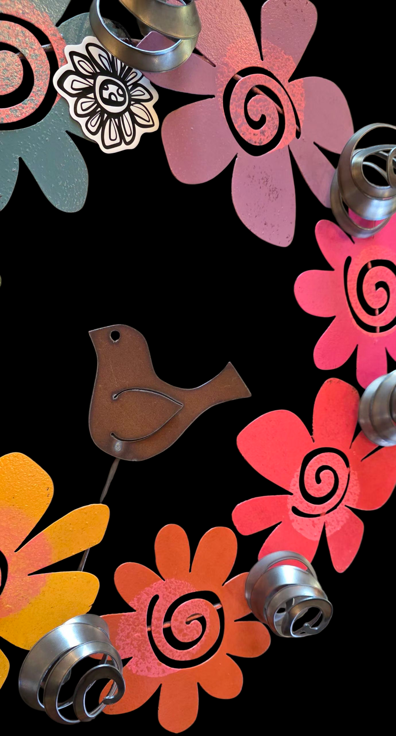 flower & bird wreath  | hha vibes