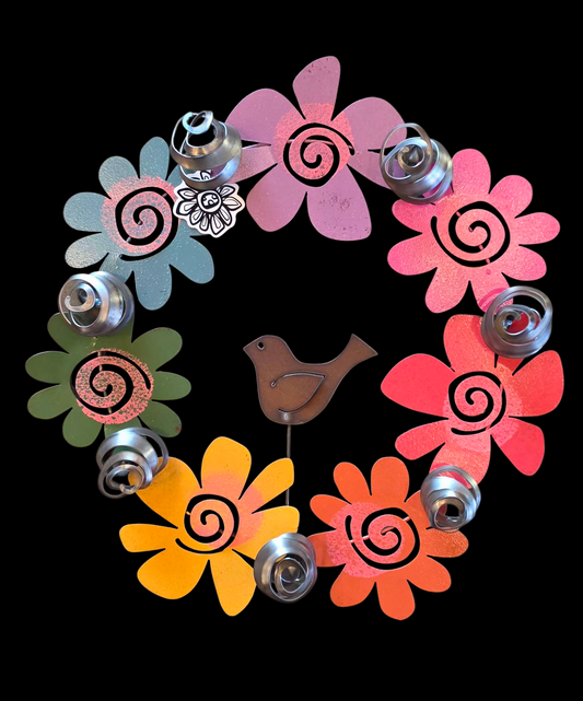 flower & bird wreath  | hha vibes