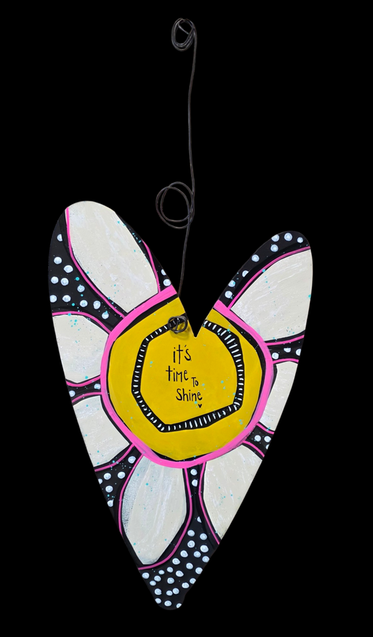 heart | one of a kind | 17"x10" | hha vibes