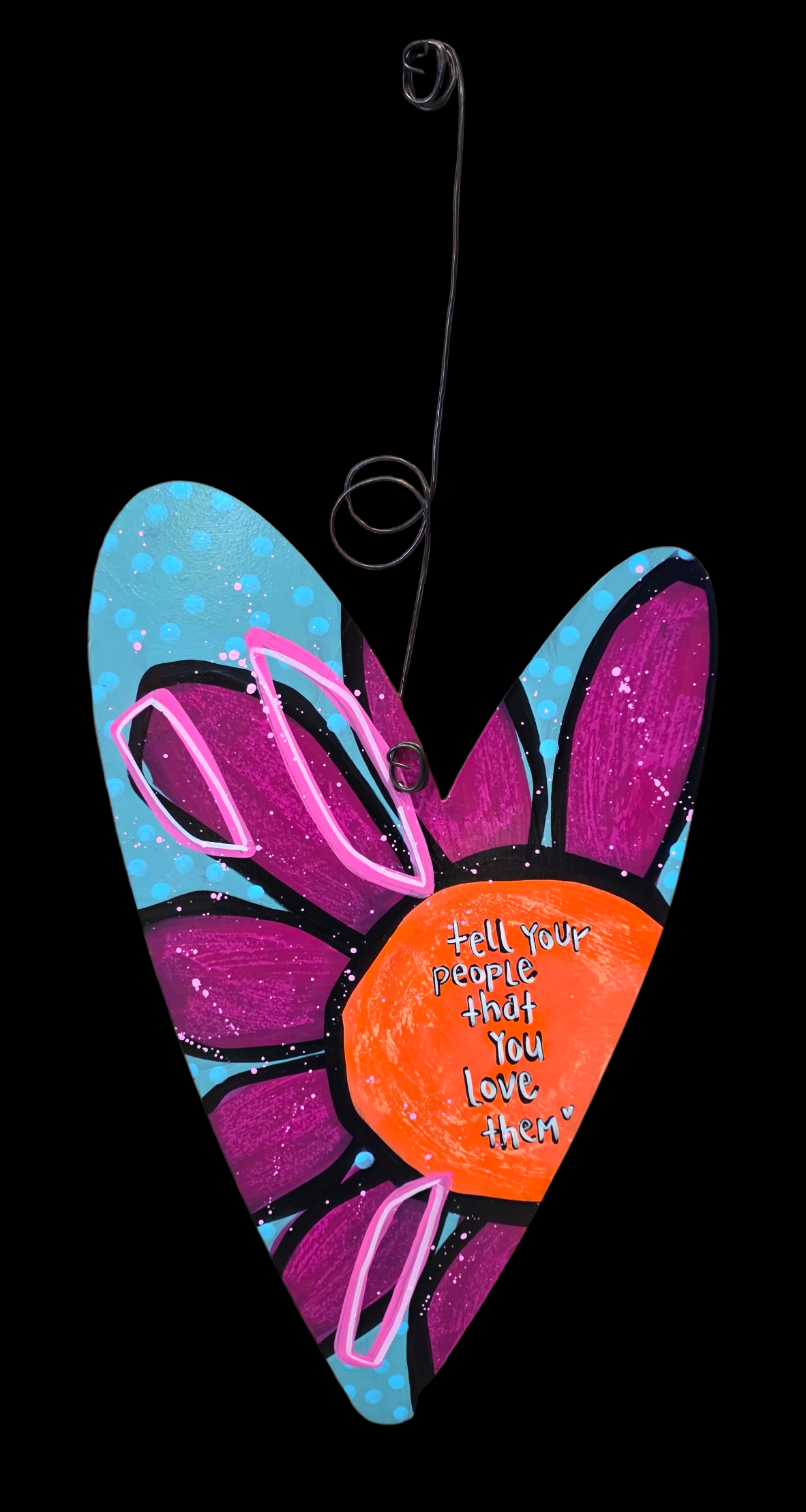 heart | one of a kind | 17"x10" | hha vibes